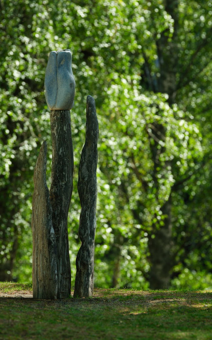 Sculpture, blue tulip